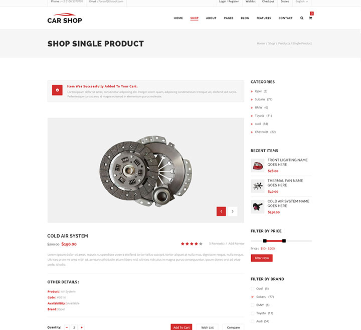 shop single left sidebar